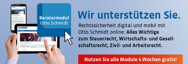 Otto Schmidt online: Alle Module jetzt 4 Wochen gratis nutzen!